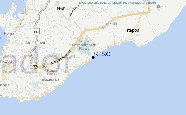 mapa de ubicación de SESC