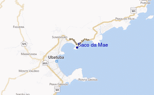 mapa de ubicación de Saco da Mãe