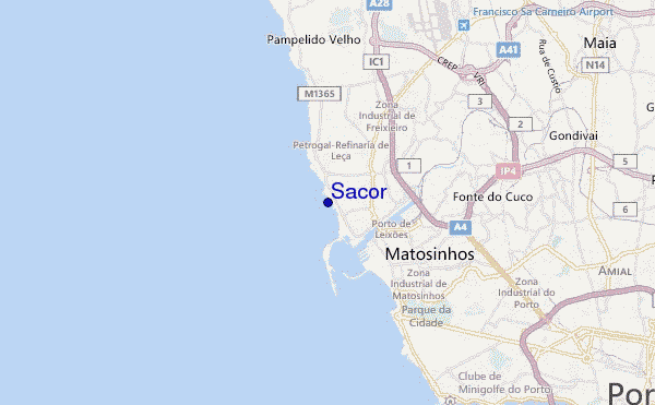 mapa de ubicación de Sacor