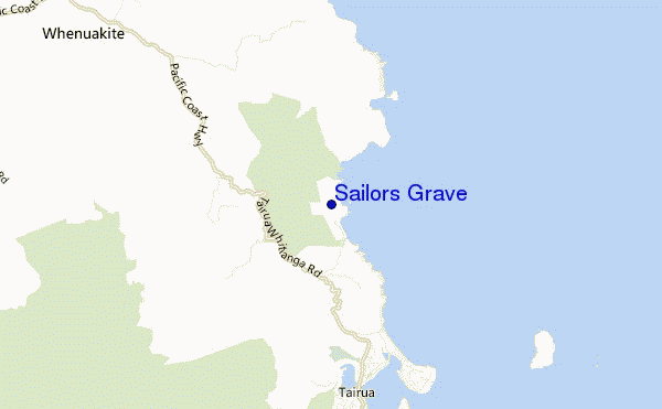mapa de ubicación de Sailors Grave