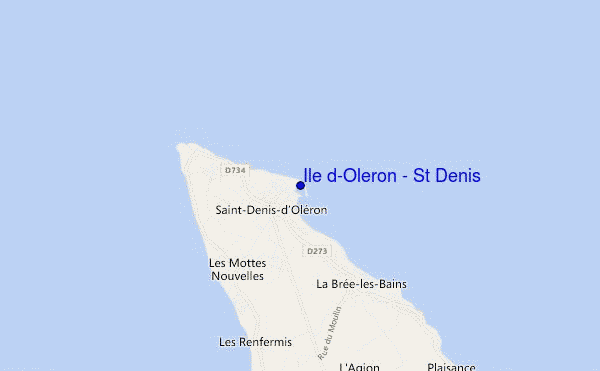 mapa de ubicación de Ile d'Oleron - St Denis