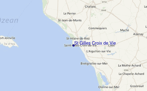 St Gilles Croix de Vie Location Map