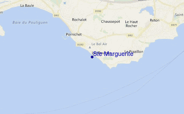mapa de ubicación de Ste Marguerite