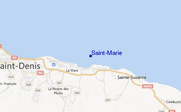 mapa de ubicación de Saint-Marie