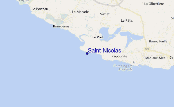 mapa de ubicación de Saint Nicolas