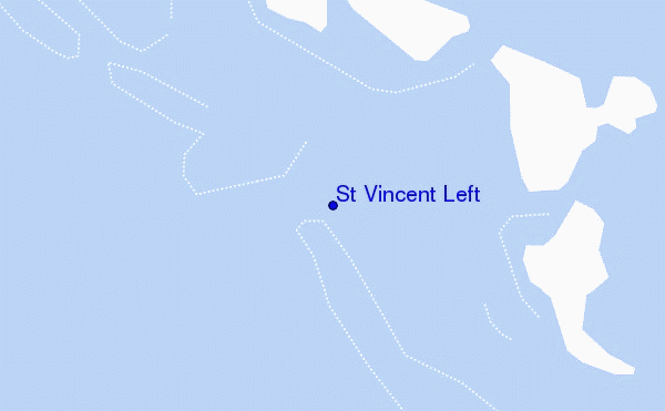 mapa de ubicación de St Vincent Left