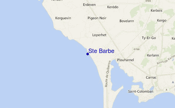 mapa de ubicación de Ste Barbe