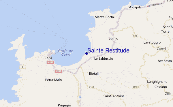 mapa de ubicación de Sainte Restitude