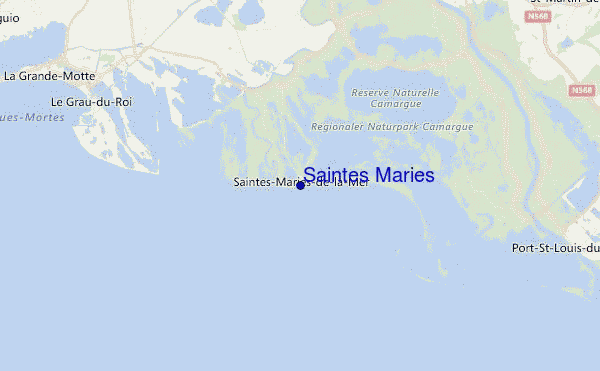 Saintes Maries Location Map