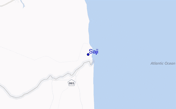 mapa de ubicación de Saji