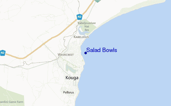 mapa de ubicación de Salad Bowls