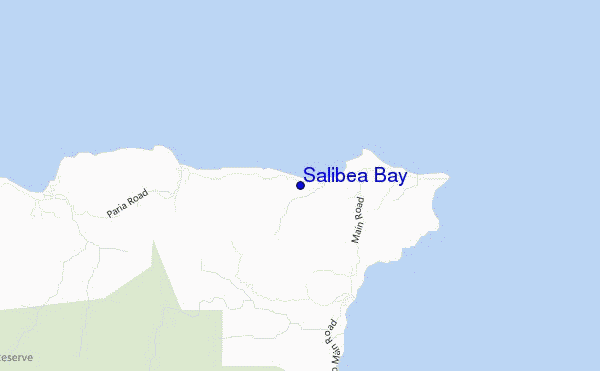 mapa de ubicación de Salibea Bay
