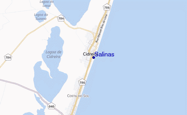 mapa de ubicación de Salinas