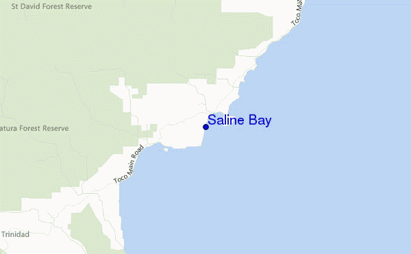 mapa de ubicación de Saline Bay