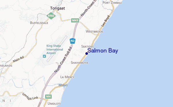 mapa de ubicación de Salmon Bay