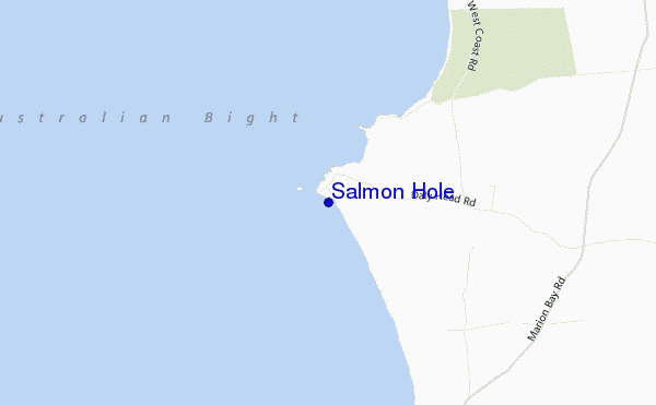 mapa de ubicación de Salmon Hole