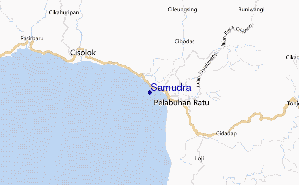 mapa de ubicación de Samudra
