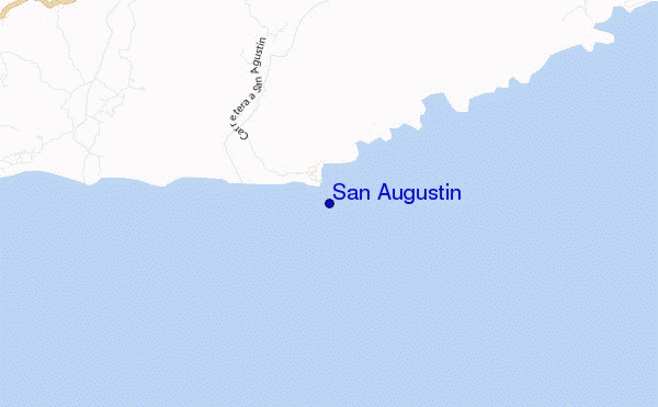 mapa de ubicación de San Augustin