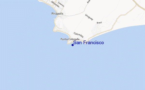 mapa de ubicación de San Francisco