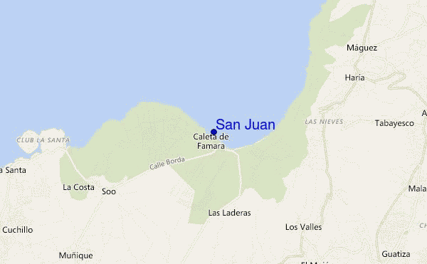mapa de ubicación de San Juan