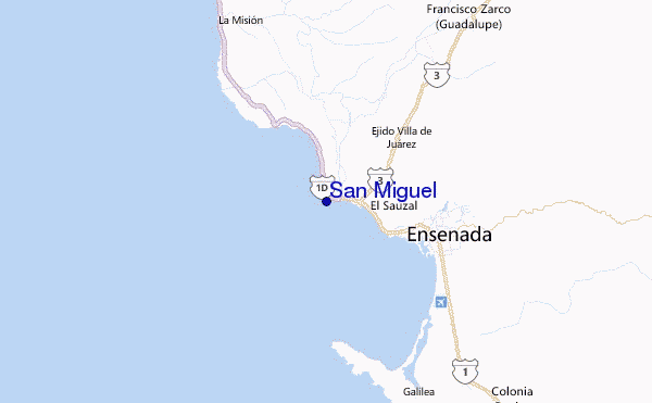 San Miguel Location Map