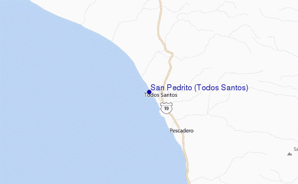 San Pedrito (Todos Santos) Location Map
