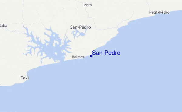 mapa de ubicación de San Pedro