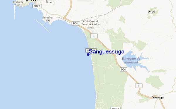 mapa de ubicación de Sanguessuga