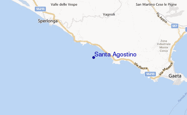 mapa de ubicación de Santa Agostino