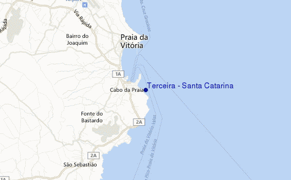 mapa de ubicación de Terceira - Santa Catarina