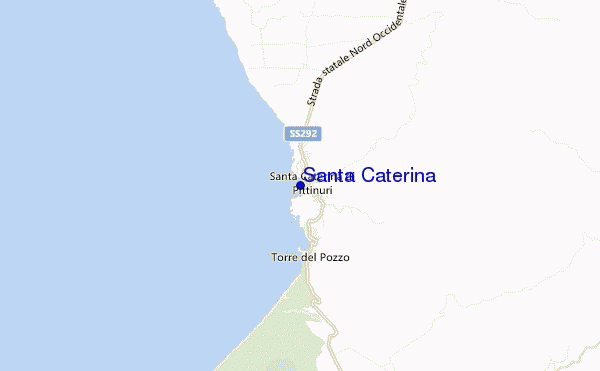 mapa de ubicación de Santa Caterina