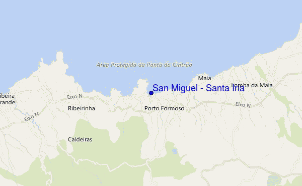 mapa de ubicación de San Miguel - Santa Iria