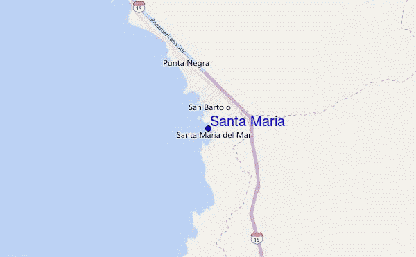 mapa de ubicación de Santa Maria