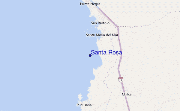 mapa de ubicación de Santa Rosa