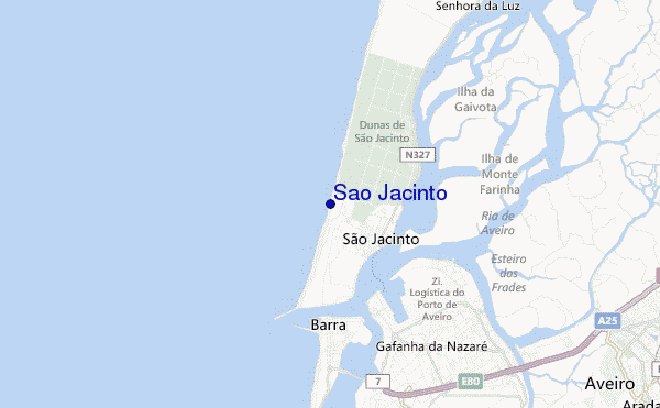 mapa de ubicación de Sao Jacinto