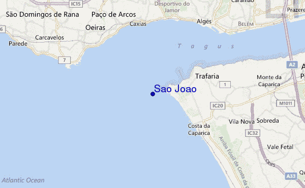 mapa de ubicación de Sao Joao