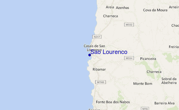mapa de ubicación de Sao Lourenço