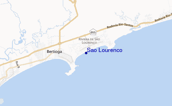 mapa de ubicación de Sao Lourenco