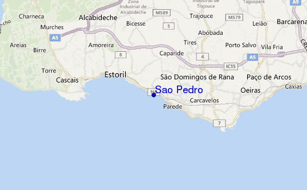 mapa de ubicación de Sao Pedro