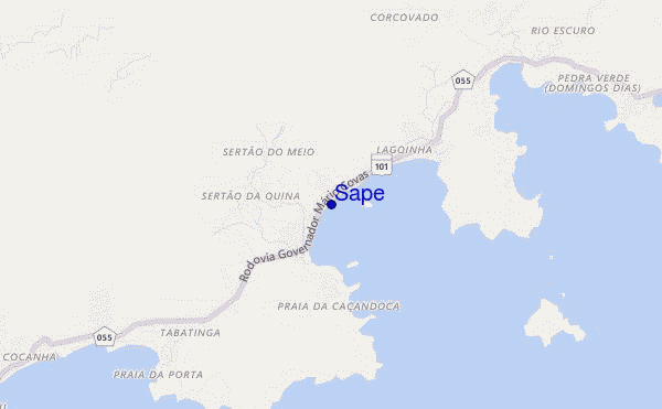 mapa de ubicación de Sapê