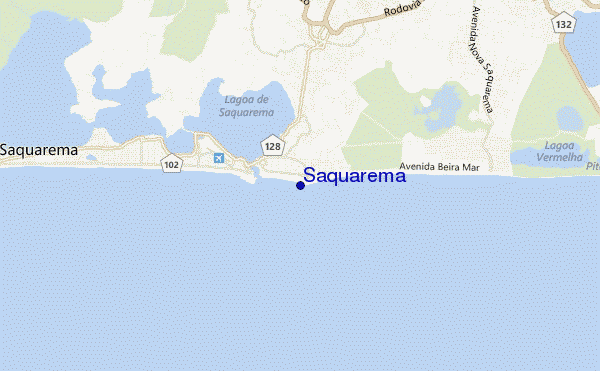 mapa de ubicación de Saquarema