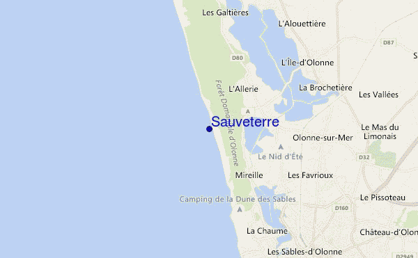mapa de ubicación de Sauveterre