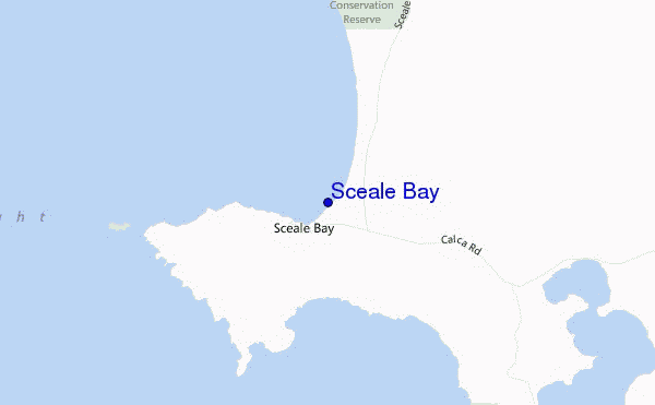 mapa de ubicación de Sceale Bay