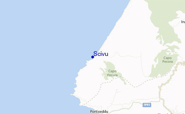 mapa de ubicación de Scivu