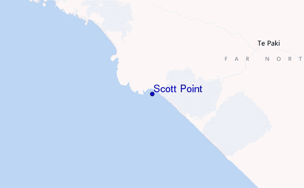 mapa de ubicación de Scott Point