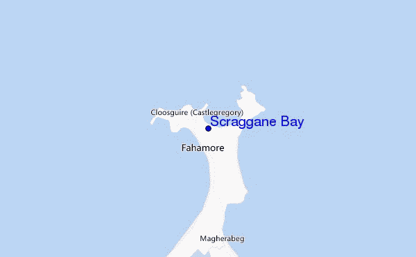 mapa de ubicación de Scraggane Bay