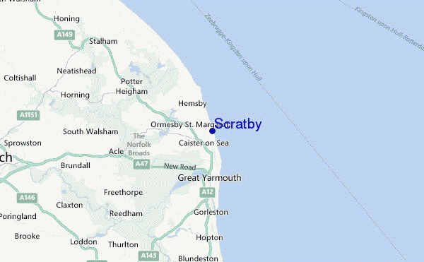 Scratby Location Map