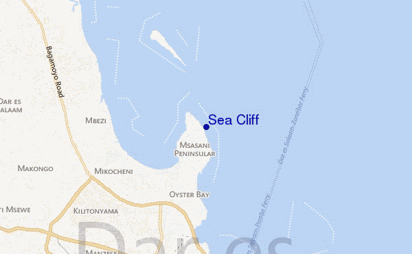 mapa de ubicación de Sea Cliff