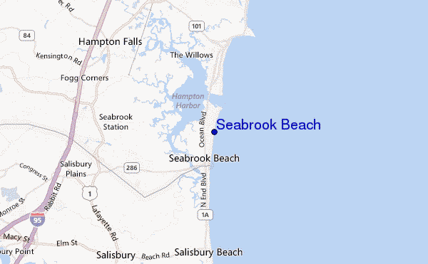 mapa de ubicación de Seabrook Beach