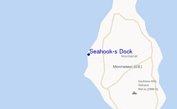 mapa de ubicación de Seahook's Dock
